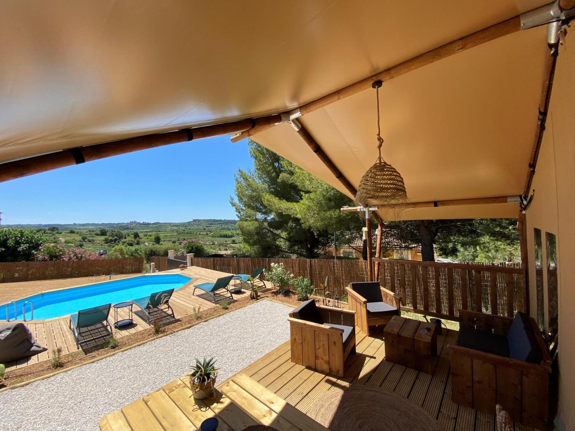 Domaine Du Chene Hotel Campagnan Kültér fotó